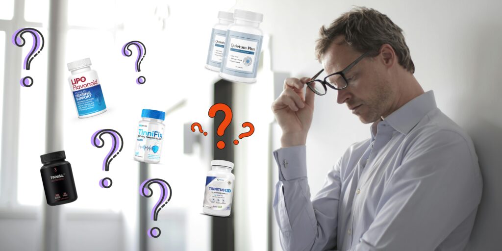 Man in Doubt Which Product Choose